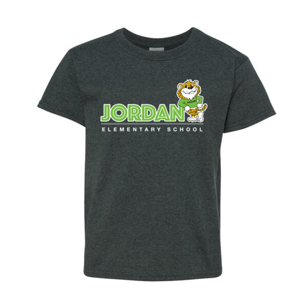 YOUTH - WIDE LOGO - T-SHIRT - DARK HEATHER - $ZF795N$ Thumbnail